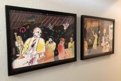 New Orleans jazz posters in Commerce City home