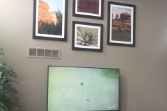 Completed wall grouping.