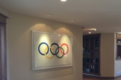 original silk Olympic flag from 1936 Berlin summer games
