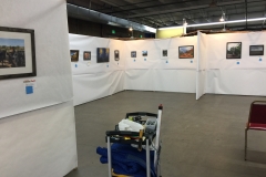 Denver County Fair exhibit installation in progress