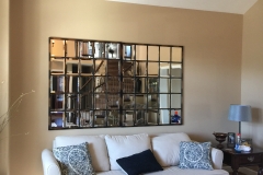 beautiful and extremely heavy wrought iron mirror